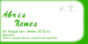 abris nemes business card